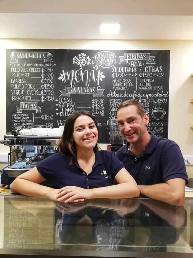 A photograph of coffee shop staff.