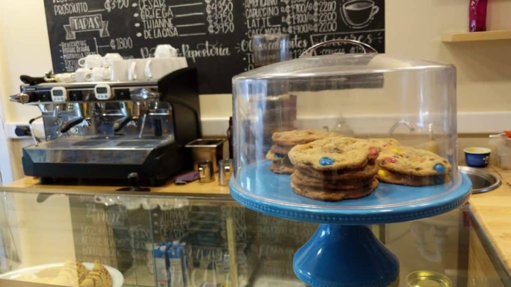 Cookies at a coffee shop